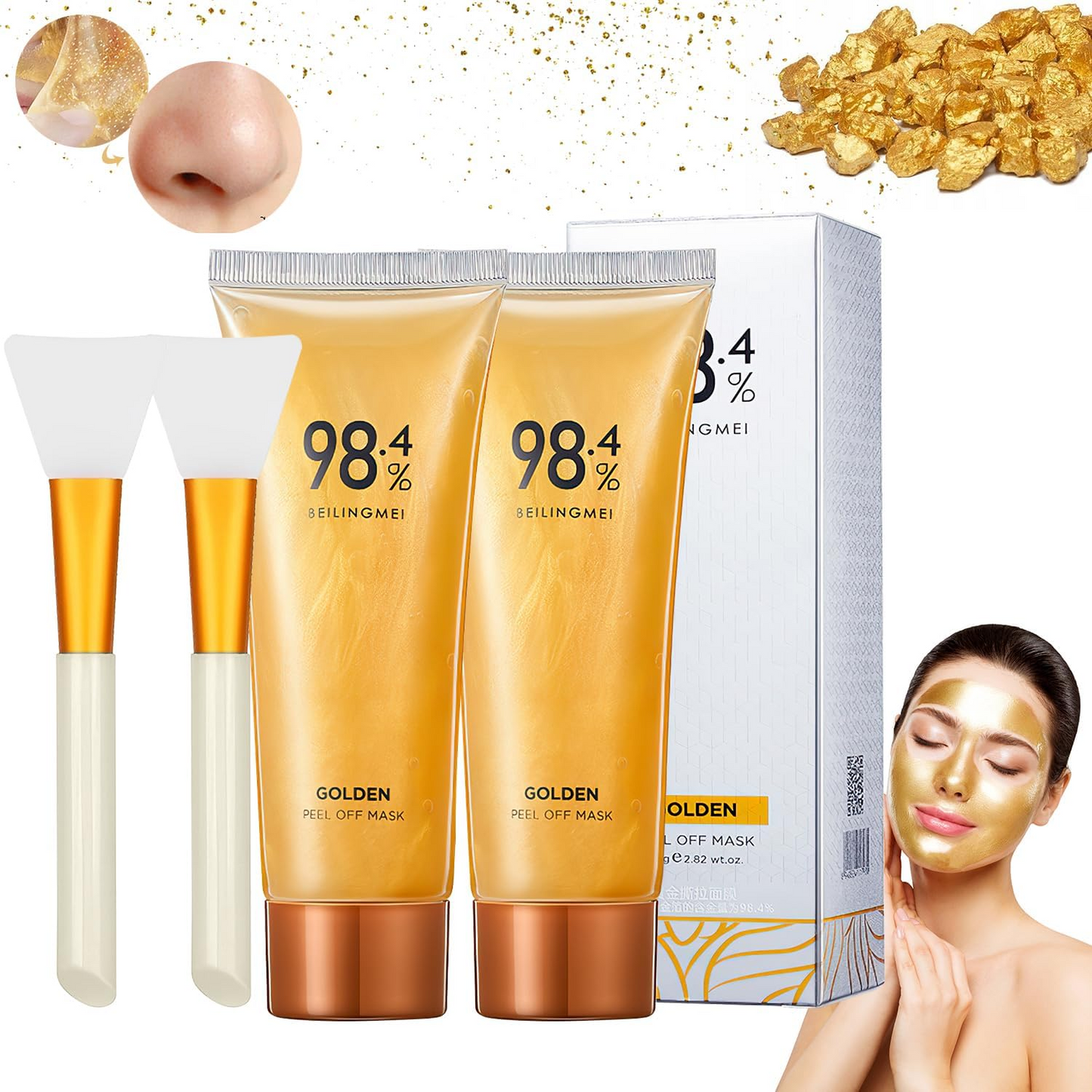 Gold Foil Peel Off Mask ( buy 1 get 1 free )