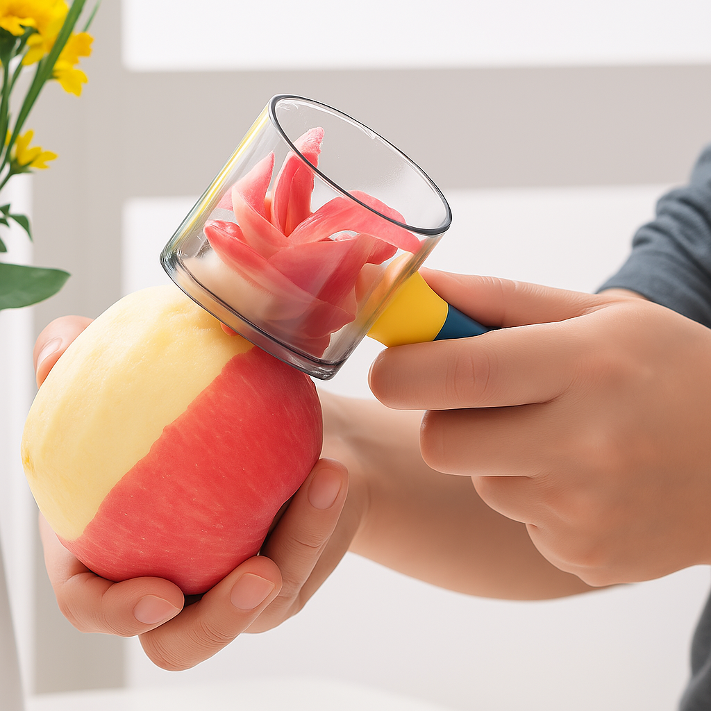 Kitchen Vegetable and Fruit Peeler | Peeling Knife with Storage Container, 1 Pack