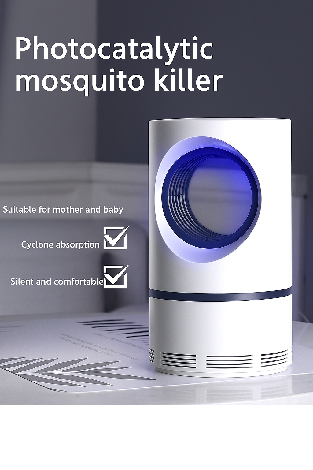 Mosquito & Fly Killer Night Lamp | No Harmful Chemicals | Child-Safe Design