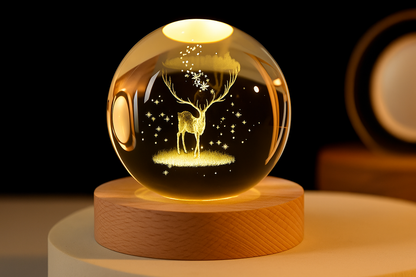 Whimsical 3D Deer LED Night Lamp
