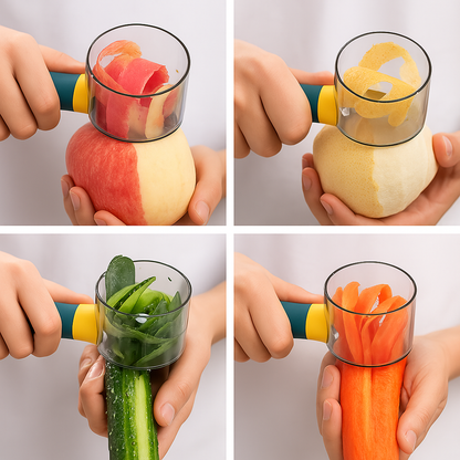 Kitchen Vegetable and Fruit Peeler | Peeling Knife with Storage Container, 1 Pack
