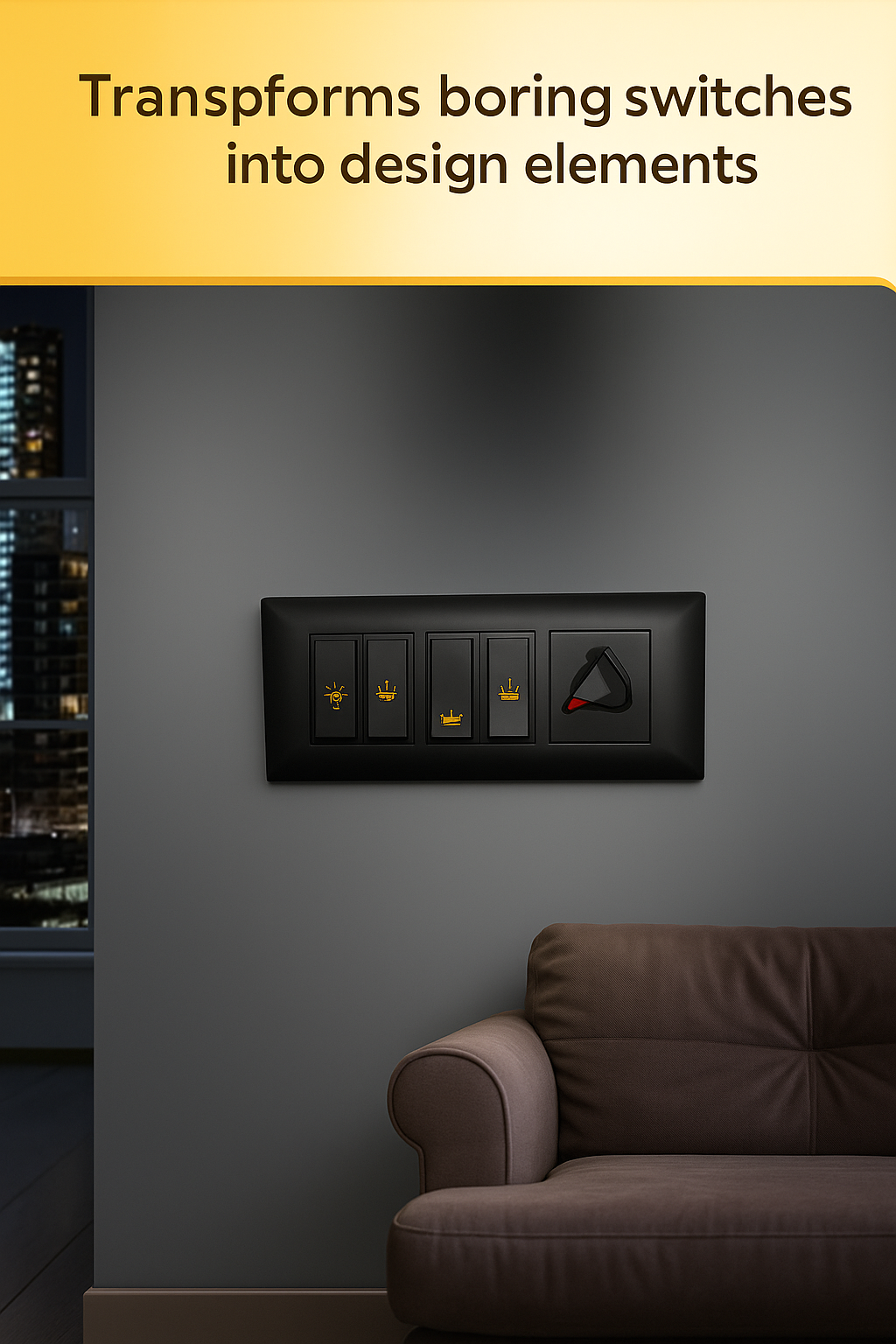 Gold Switch Stickers