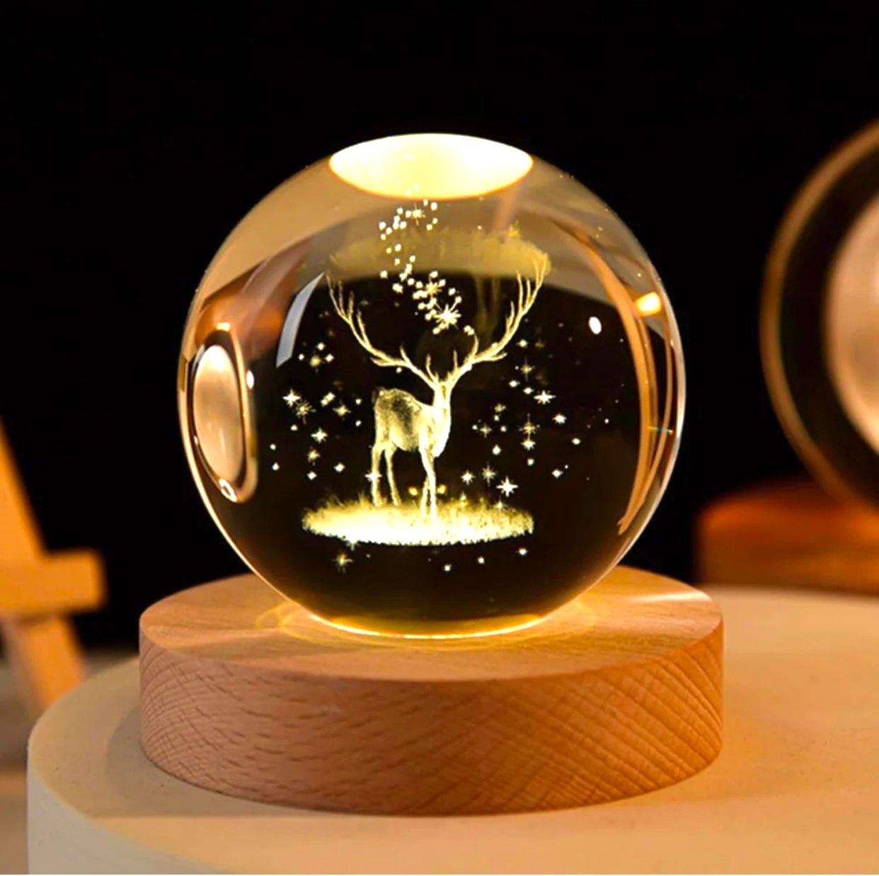 Whimsical 3D Deer LED Night Lamp